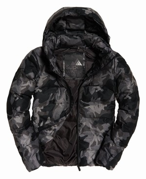 Superdry Echo Quilt Puffer Férfi Kabát Camo | HJROM6517